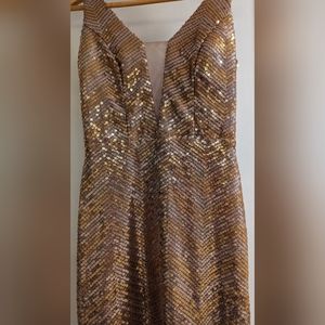 City Studio sequin gown